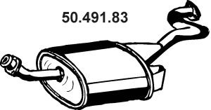 EBERSPÄCHER 50.491.83 galinis duslintuvas 
 Išmetimo sistema -> Duslintuvas
MR 160317