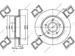 DJ PARTS BD1336 stabdžių diskas 
 Dviratė transporto priemonės -> Stabdžių sistema -> Stabdžių diskai / priedai
1253728, 1320347, 3M512A315CA