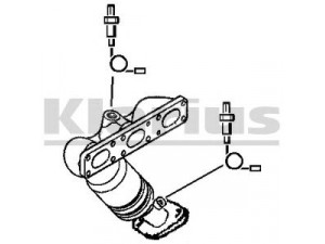 KLARIUS 322357 katalizatoriaus keitiklis 
 Išmetimo sistema -> Katalizatoriaus keitiklis
18407518676