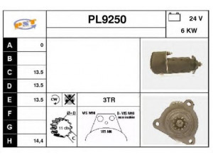 SNRA PL9250 starteris