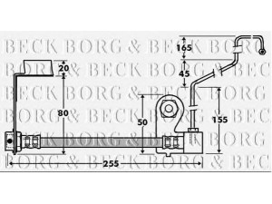 BORG & BECK BBH7414 stabdžių žarnelė 
 Stabdžių sistema -> Stabdžių žarnelės
K04860080AD