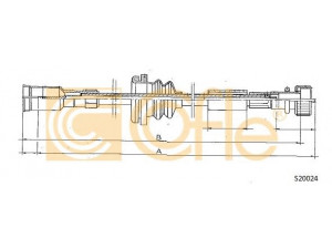 COFLE S20024 tachometro velenas 
 Dviratė transporto priemonės -> Kabeliai ir tachometro velenaai -> Tachometro velenas
1268282