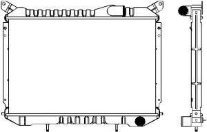 SAKURA  Automotive 1120-0104 radiatorius, variklio aušinimas