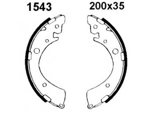 BSF 01543 stabdžių trinkelių komplektas 
 Techninės priežiūros dalys -> Papildomas remontas
43053S2GE50, 43053S5AE50, 43153S2G951