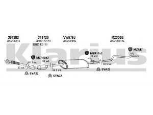 KLARIUS 930879U išmetimo sistema 
 Išmetimo sistema -> Išmetimo sistema, visa