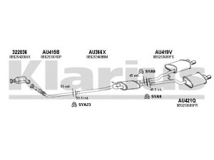 KLARIUS 940618U išmetimo sistema 
 Išmetimo sistema -> Išmetimo sistema, visa