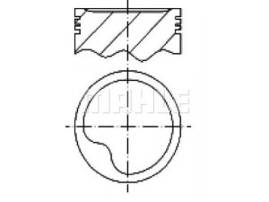 MAHLE ORIGINAL S14840 stūmoklis 
 Variklis -> Cilindrai/stūmokliai