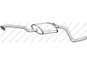 BOSAL 287-985 vidurinis duslintuvas 
 Išmetimo sistema -> Duslintuvas
1009253, 1496884, 5029008, 6626561