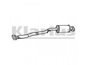 KLARIUS 230203 vidurinis duslintuvas 
 Išmetimo sistema -> Duslintuvas
FE2240300B, FE2240300B9A
