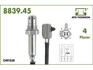 MTE-THOMSON 8839.45.039 lambda jutiklis 
 Išmetimo sistema -> Jutiklis/zondas
5269868AB, 5269868AB, 5269868AB