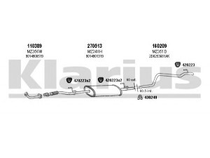 KLARIUS 600302E išmetimo sistema