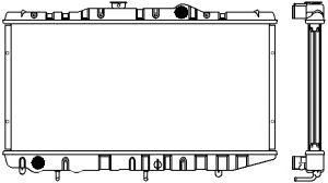 SAKURA  Automotive 1461-0233 radiatorius, variklio aušinimas