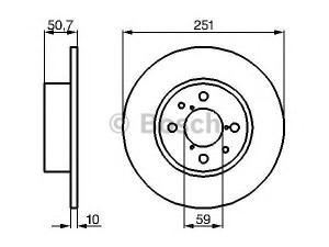 BOSCH 0 986 479 B26 stabdžių diskas 
 Stabdžių sistema -> Diskinis stabdys -> Stabdžių diskas
164202610001, 60801755, 164202610001