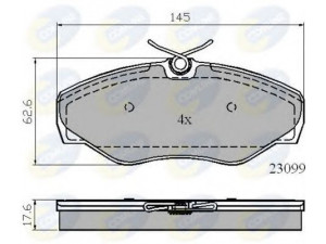 COMLINE CBP01780 stabdžių trinkelių rinkinys, diskinis stabdys 
 Techninės priežiūros dalys -> Papildomas remontas
4106000QAE, 1605198, 4414021, 4414519