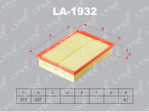 LYNXauto LA-1932 oro filtras 
 Techninės priežiūros dalys -> Techninės priežiūros intervalai
17801-38050, 17801-38051
