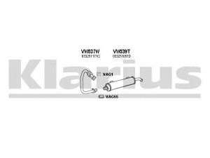 KLARIUS 930813U išmetimo sistema 
 Išmetimo sistema -> Išmetimo sistema, visa