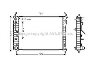AVA QUALITY COOLING OL2434 radiatorius, variklio aušinimas 
 Aušinimo sistema -> Radiatorius/alyvos aušintuvas -> Radiatorius/dalys
20777071, 4803042, 4817661, 20777071