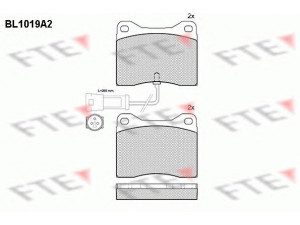 FTE BL1019A2 stabdžių trinkelių rinkinys, diskinis stabdys 
 Techninės priežiūros dalys -> Papildomas remontas
1637873, 1648448, 1684480, 1648448