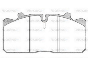 WOKING JSA 7583.10 stabdžių trinkelių rinkinys, diskinis stabdys 
 Techninės priežiūros dalys -> Papildomas remontas
1906467, 81508205011, 81508205023