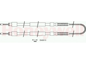 BENDIX 433173B trosas, stovėjimo stabdys 
 Stabdžių sistema -> Valdymo svirtys/trosai
1314983080, 4745G7, 1314983080