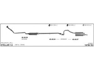 IMASAF 647000027 išmetimo sistema 
 Išmetimo sistema -> Išmetimo sistema, visa