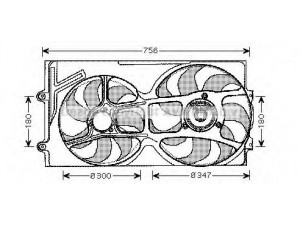 AVA QUALITY COOLING VW7514 ventiliatorius, radiatoriaus 
 Aušinimo sistema -> Oro aušinimas
1H0119113, 3A0121207F, 3A0959455B