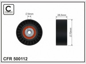 CAFFARO 500112 kreipiantysis skriemulys, V formos rumbuotas diržas 
 Diržinė pavara -> V formos rumbuotas diržas/komplektas -> Laisvasis/kreipiamasis skriemulys
03G 145 276, 03G 145 276, 03G 145 276