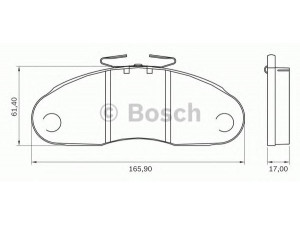 BOSCH 0 986 BB0 056 stabdžių trinkelių rinkinys, diskinis stabdys 
 Techninės priežiūros dalys -> Papildomas remontas
631 420 02 20, A 631 420 02 20