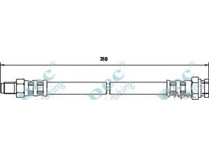 APEC braking HOS3298 stabdžių žarnelė 
 Stabdžių sistema -> Stabdžių žarnelės
46809898, 51783802, 5972813, 7563845