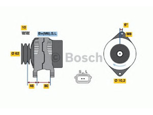 BOSCH 0 986 044 051 kintamosios srovės generatorius 
 Elektros įranga -> Kint. sr. generatorius/dalys -> Kintamosios srovės generatorius
8-97184-531-0, 8-97219-253-0, 6204167