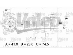 VALEO 436641 kintamosios srovės generatorius 
 Elektros įranga -> Kint. sr. generatorius/dalys -> Kintamosios srovės generatorius
12 31 1 738 437, 12 31 1 744 560