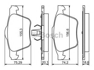 BOSCH 0 986 494 245 stabdžių trinkelių rinkinys, diskinis stabdys 
 Techninės priežiūros dalys -> Papildomas remontas
1405511, 1423389, 1431178, 6G9N 2K021-CC