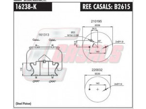 CASALS B2615 dėklas, pneumatinė pakaba
1726238