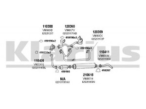 KLARIUS 930739E išmetimo sistema 
 Išmetimo sistema -> Išmetimo sistema, visa