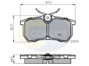 COMLINE CBP0705 stabdžių trinkelių rinkinys, diskinis stabdys 
 Techninės priežiūros dalys -> Papildomas remontas
1075565, 1107698, 1425407