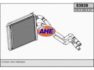 AHE 93939 šilumokaitis, salono šildymas 
 Šildymas / vėdinimas -> Šilumokaitis
8V5118B539AA