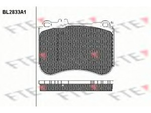 FTE BL2833A1 stabdžių trinkelių rinkinys, diskinis stabdys 
 Techninės priežiūros dalys -> Papildomas remontas
006 420 93 20, 008 420 09 20