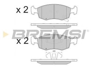 BREMSI BP3553 stabdžių trinkelių rinkinys, diskinis stabdys
68102483AA