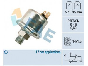 FAE 14580 siuntimo blokas, alyvos slėgis 
 Elektros įranga -> Jutikliai
60 00 000 624, 60 00 005 380, 77 00 542 924
