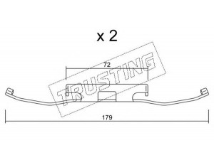 TRUSTING KIT.110 priedų komplektas, diskinių stabdžių trinkelės
000 421 59 91, 2D0 615 295