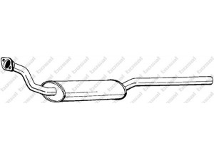 BOSAL 283-617 priekinis duslintuvas 
 Išmetimo sistema -> Duslintuvas
9565.4019, 9566.6770
