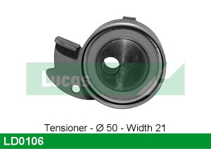 LUCAS ENGINE DRIVE LD0106 įtempiklio skriemulys, paskirstymo diržas
