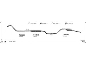 IMASAF 586000034 išmetimo sistema 
 Išmetimo sistema -> Išmetimo sistema, visa