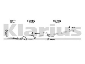 KLARIUS 362053U išmetimo sistema