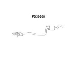 VENEPORTE FD30208 priekinis duslintuvas 
 Išmetimo sistema -> Duslintuvas
5026795, 6189445, 6201620