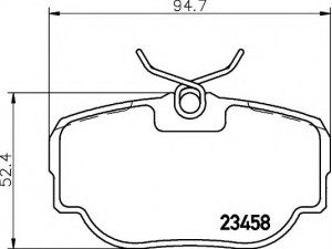 HELLA 8DB 355 009-541 stabdžių trinkelių rinkinys, diskinis stabdys 
 Techninės priežiūros dalys -> Papildomas remontas
SFP100470, SFP100490, SFP500130