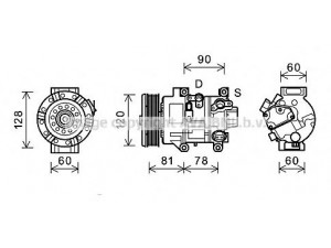 AVA QUALITY COOLING TOK581 kompresorius, oro kondicionierius 
 Oro kondicionavimas -> Kompresorius/dalys
8831005080, 883100F010