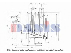 AKS DASIS 851285N magnetinė sankaba, oro kondicionieriaus kompresorius