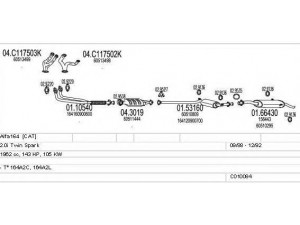 MTS C010084000355 išmetimo sistema 
 Išmetimo sistema -> Išmetimo sistema, visa