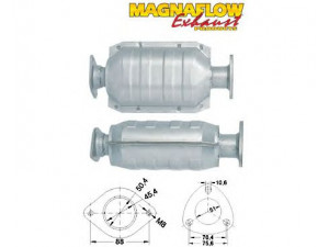 MAGNAFLOW 85866D katalizatoriaus keitiklis 
 Išmetimo sistema -> Katalizatoriaus keitiklis
855051